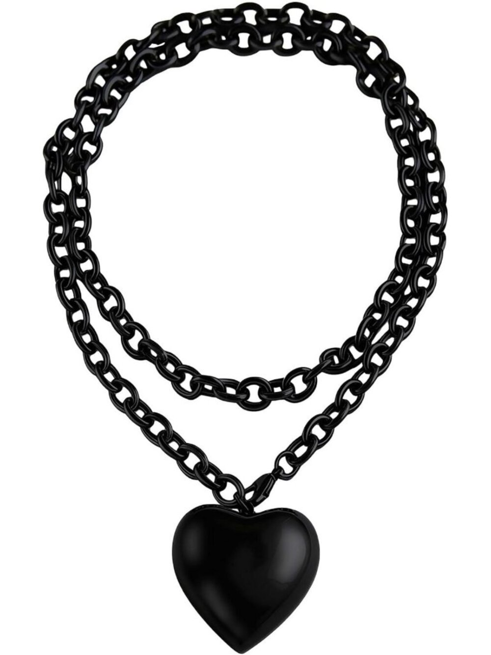 Charming Puffy Heart Pendant Necklace for Women | Stylish Jewelry Gift